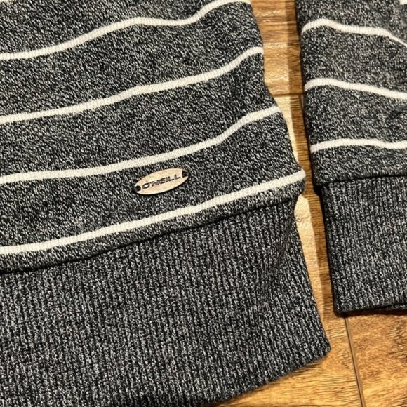 ONeill grey and white striped hoodie - Picture 6 of 13